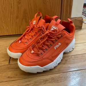 Orange filas Barely worn.